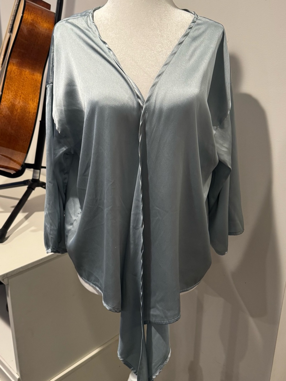Urban Outfitters Light Blue Satin Top. Size M.